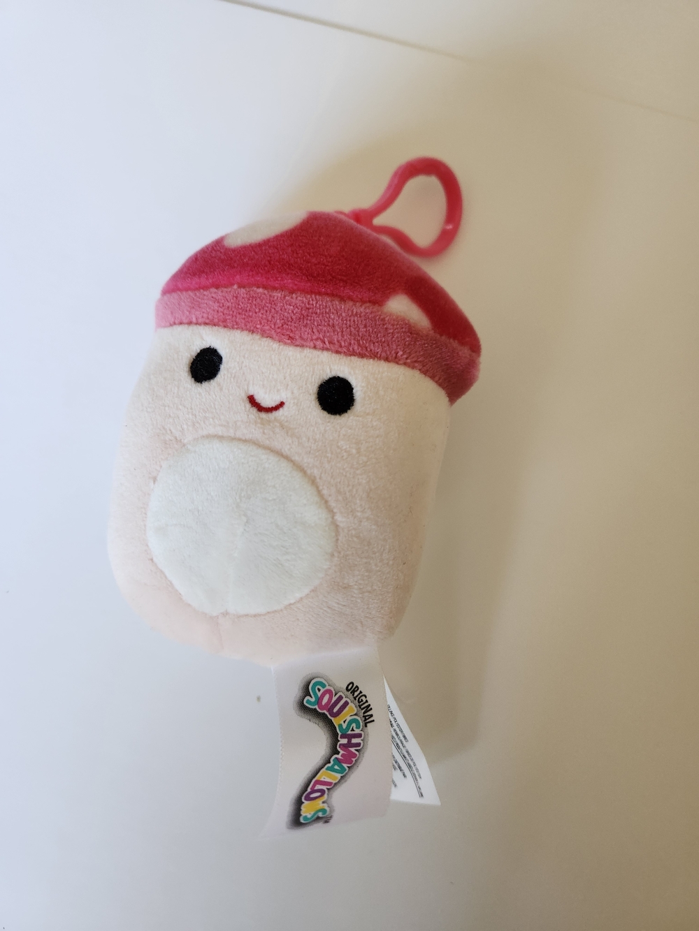 Squishmallows Malcolm Red Mushroom Clip-On